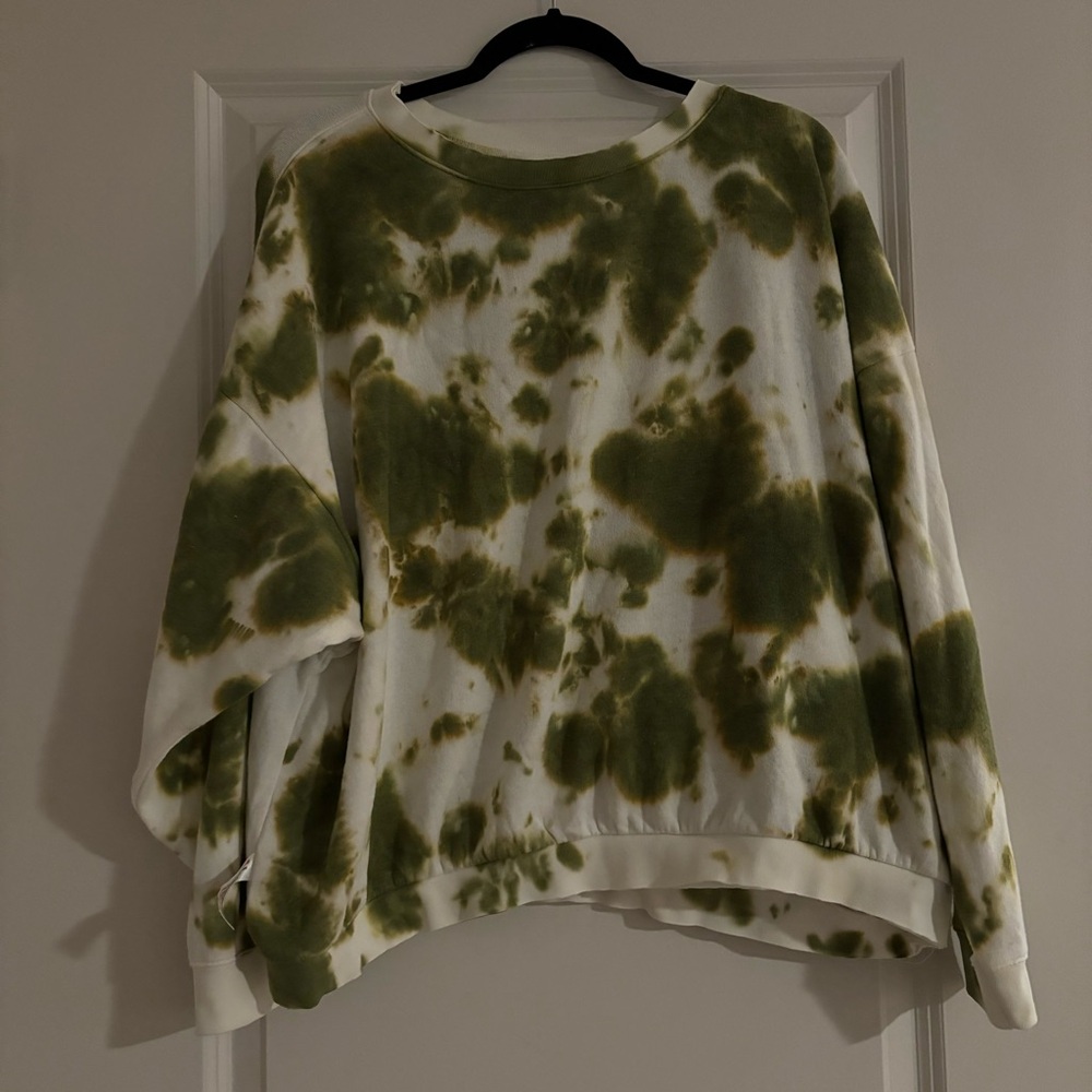 Free People Oversized Tie Dye Sweatshirt